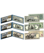 1890&#39;s EDUCATIONAL SERIES Neoclassical NEW Legal Tender Bills $1-$2-$5 *... - £37.33 GBP