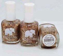 3 Ella+Mila Drippin' Gold Nail Polish .45oz image 3