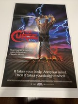 The Curse - 1987 ORIGINAL VIDEO MOVIE POSTER 27x41 Folded One Sheet Wil ... - £14.91 GBP