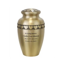 Circle Of Hearts Brass Urn - £93.13 GBP