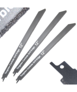Carbide Reciprocating Saw Blade 12&quot; x3 Pk Drywall Hardie Board Fiberglas... - £15.56 GBP