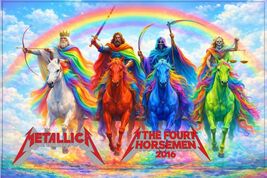 Jaye Metcalfe Metallica The Four Horsemen 2016 Signed Numbered Poster 24... - $519.75