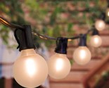 Led Globe String Lights, 25Ft Outdoor Porch Frosted Led Lights With 27 S... - $47.99
