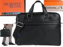 TRUSSARDI Men&#39;s Briefcase 100% Eco-Leather TR02 T3G - £111.77 GBP