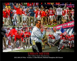 Ohio State Buckeyes National Champions Urban Meyer NCAA Football Art CHOICES - £19.65 GBP+