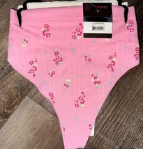 No Boundaries 2-Pair Womens Seamless Thong Underwear Panties Nylon Blend... - $13.85