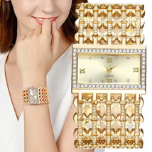 UTHAI W29 Womens Luxe Square Diamond Quartz Watch - £44.73 GBP