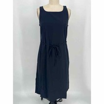NWT Ministry of Supply Women&#39;s Swift Sheath Dress Sz M Navy Blue Sleeveless - £68.91 GBP