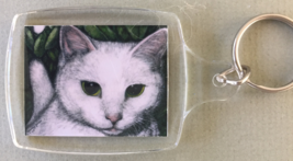 Small Cat Art Keychain - Timmy - $8.00