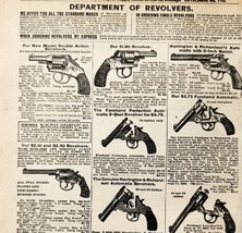 1900 Department of Revolvers Advertisement Victorian Sears Roebuck 5.25 ... - $24.99