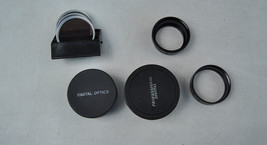 Digital Optics Lens Lot Wide Angle Macro 0.45X Telephoto 2.0x PL FDL UV Filters - $24.75