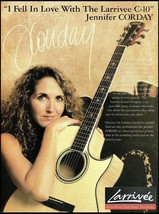 Jennifer Corday Larrivee C-10 acoustic guitar 2000 advertisement 8x11 ad print - £3.17 GBP