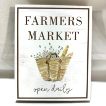 Farmers Market Wall Sign Home Decor 10x8 Simple Memories Collection - £7.63 GBP