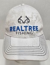 Pre Owned Realtree Fishing Mesh Trucker Snapback Hat Cap White Rubber Lo... - £9.84 GBP