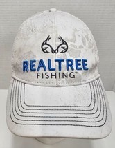 Pre Owned Realtree Fishing Mesh Trucker Snapback Hat Cap White Rubber Lo... - $12.60