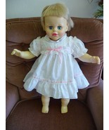 Vintage Ideal/CBS baby doll 25" sleep eyes, stuffed body - $17.82