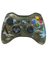 Genuine XBOX 360 X360 Wireless Controller Camouflage Camo Green 03880305... - $40.43 CAD