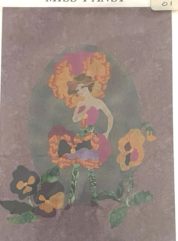 Reva Roark Stewart Applique PATTERN 19 Miss Pansy Flower Belles Item image 3