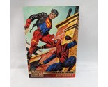 Marvel Versus DC Trading Card Spider-man Superboy 1995 Fleer Skybox Riva... - $9.89