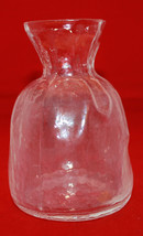 Art Glass Sea of Sweden Glasbruk Scandinavian Handmade Flower Vase Clear... - $36.17