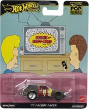 New Hot Wheels Pop Culture Premium Beavis &amp; Butthead 77 Packin&#39; Pacer 1:64 Scale - £10.37 GBP