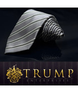 Donald J. Trump Collection Silver  Tie Width 3.5&quot; Length 61” - $1,923.49 MXN