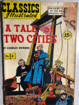 Classics Illustrated #6 A Tale Of Two Cities By Charles Dickens (Hrn 89) Good - £9.83 GBP