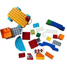 Duplo 25 Pc. Building Blocks Lot Including Pull-String Vehicle - £11.51 GBP