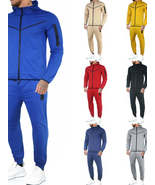 Men&#39;s Plus Size Zip Up Long Sleeve Top and Pants Set - $71.49+