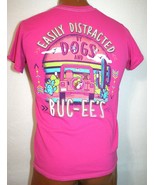 BUC-EES Easily Distracted Dog Jeep Fall 2022 Funny Pink T-SHIRT S Gas St... - $16.82