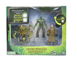 NEW Ben 10 Alien Swarm movie Set 1 Alien Queen, Nanomech, Validus Action Figure - £36.07 GBP
