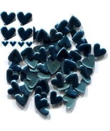HEARTS Smooth Rhinestuds 6mm Hot Fix  PEACOCK BLUE    2 Gross 288 Pieces - $130.53 MXN
