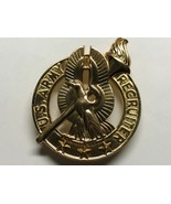 U.S. ARMY, RECRUITER, BREAST BADGE, MASTER, W/3 STARS, GILT, OBSOLETE, H... - $182.83 MXN