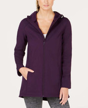 allbrand365 designer Womens Activewear Long Hooded Rain Jacket,Size Medium - £46.01 GBP