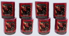 Lot of (8) Luminessence Apple Cinnamon Pillar Candles, Great Scent!  7 oz Each - £26.89 GBP