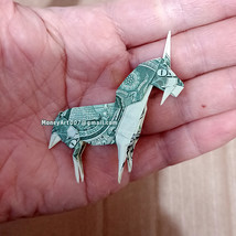 Dollar Origami UNICORN Made w/ REAL MONEY Handmade Cash Animal Mythical ... - $367.83 MXN+