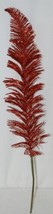 Tii Collections G3229 Red Swirled Decorative Tinsel Feather - $13.00