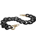 Luomorgo 1 Pc Acrylic Purse Chain Handbag Strap Black Acrylic Chain Strap  - $26.29