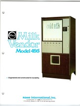 Rowe Cold Milk Model 495 Vendor Vending Machine FLYER Original Vintage Retro - £19.10 GBP
