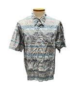 Reyn Spooner Men&#39;s Aloha Hawaiian Shirt Safari Giraffe Elephant Rare XL - $97.16 CAD