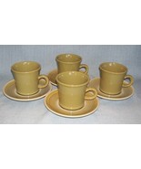 Vintage FRANCISCAN PEBBLE BEACH CUPs AND SAUCERs - Set 4 -Green VGUVC  - $17.76 CAD