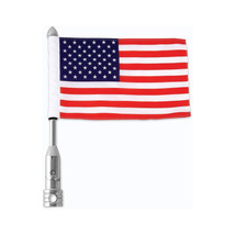Motorcycle Flagpole Mount and USA Flag - $42.89