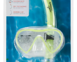 Speedo Adult Expedition Neon Yellow Snorkel Mask Set Combo NEW - £19.64 GBP