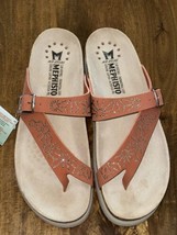 Mephisto Hella Spark Buckle Toe-Post Nubuck Leather Terracotta US 10 EU 40 - $93.99