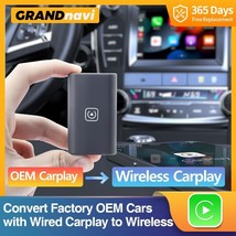 Grandnavi Wireless Carplay Dongle Apple USB Adapter Car Multimedia Player for Au - £96.53 GBP