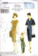 Vogue V9082 Misses 14 to 22 Circa 1960 Jacket, Top and Dress UNCUT Pattern - £17.75 GBP