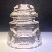 Whitall Tatum Co. Glass Insulator Clear No.1 38 - £8.13 GBP