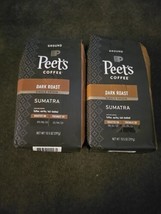 2 Bags Peet's Dark Sumatra Ground Coffee 10.5 oz each (N05) - $19.80