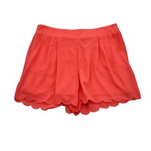 Active Shorts Womens L Orange Elastic Waist High Rise Casual Bottomwear - £17.51 GBP