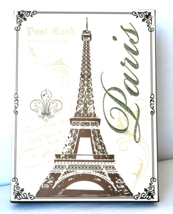 Paris Eiffel Tower Post Card French Collage Small Wall Art Decor Print 8 x 6&quot; - £15.25 GBP